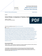 School Climate - A Comparison of Teachers Students and Parents