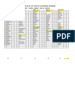 Data Warga RT 4 Dan Iuran Bulanan RT 4 RW 4 2022