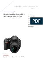 How To Shoot Landscape Photo With Nikon D5600 - 5 Steps - TechnoWifi