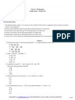 CBSE 12 Sample Paper 4