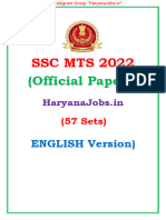 SSC MTS 2022 Question Papers With Answer Key May June 2023 English Medium Compressed