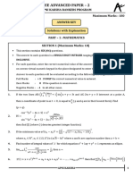 Answer Key & Solution Explanation, JEE Advanced Test Series, Paper-2 (5 May 2024)