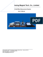 User's Manual of DX-50 Hall Effect Measurement System