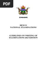 HEXCO Guidelines On Writing of Examinations 2023 Edition