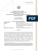 JEP Le Pide Un Informe Urgente Al Gobierno