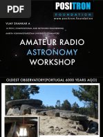 Radio Astronomy WORKSHOP PRESENTATION