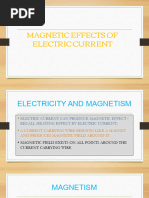 Magnetic Effects of Electric Current