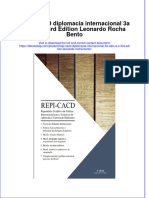 REPI CACD Diplomacia Internacional 3a Edic A o 3rd Edition Leonardo Rocha Bento Full Chapter Free