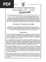 Decreto No 719 de 05 Junio de 2024