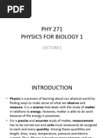 PHY 271 Power Point Lecture 1