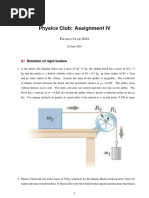 Physics Club Assignment IV