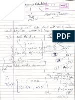 Recurrence Relations Tree and Substitution Methods