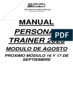 Modulo Agosto Personal Trainer 2023