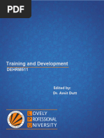 Dehrm511 Training and Development