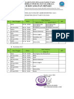 Jadwal Sas Genap 2024