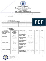 2023 Annual Accomplishment Report Taysan Suboffice