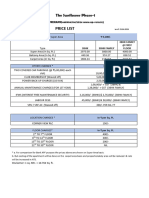 PriceList AU The Sunflower 99acres