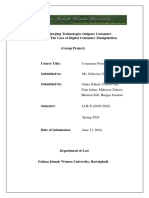 Consumer Protection Laws of Pakistan and Emerging Technology