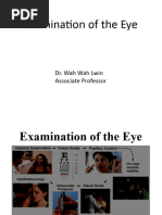 Examination of The Eye