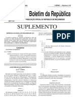 Suplemento: Boletim Da República