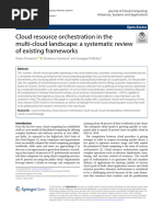 Cloud Resource Orchestration in The Multi-Cloud Landscape: A Systematic Review of Existing Frameworks