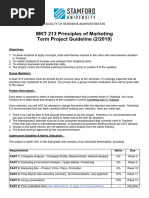 MKT213 Project Guideline 2-2019