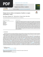 Fatigue Fracture Failure Investigation of Splitter in Engine Intermediary Casing