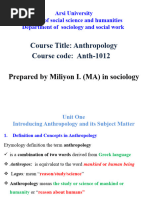 Social Anthropolgy Materials Milli 2016 Freshman