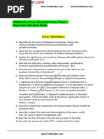 MBBS First Year Important Question Bank: Biochemistry Paper-I