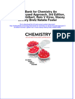 Test Bank For Chemistry An Atoms-Focused Approach, 3rd Edition, Thomas R Gilbert, Rein V Kirss, Stacey Lowery Bretz Natalie Foster