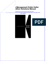 Marketing Management Kotler Keller 14th Edition Solutions Manual Download PDF Full Chapter