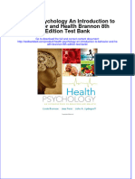 Health Psychology An Introduction To Behavior and Health Brannon 8th Edition Test Bank Download PDF Full Chapter