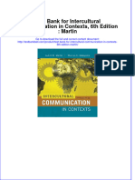 Test Bank For Intercultural Communication in Contexts, 6th Edition: Martin Download PDF Full Chapter