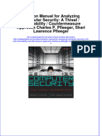 Solution Manual For Analyzing Computer Security: A Threat / Vulnerability / Countermeasure Approach Charles P. Pfleeger, Shari Lawrence Pfleeger