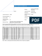 Repayment Schedule - 18 - 00 - 34