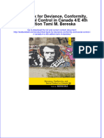 Test Bank For Deviance, Conformity, and Social Control in Canada 4/E 4th Edition Tami M. Bereska Download PDF Full Chapter