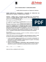 Inscripcion de Federaciones y Confederaciones