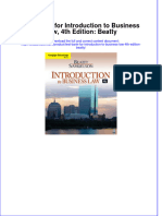 Test Bank For Introduction To Business Law, 4th Edition: Beatty Download PDF Full Chapter