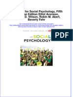 Test Bank For Social Psychology, Fifth Canadian Edition Elliot Aronson, Timothy D. Wilson, Robin M. Akert, Beverly Fehr Download PDF Full Chapter