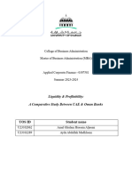 Liquidity and Profitability A Comparative Study Between UAE and Oman Banks