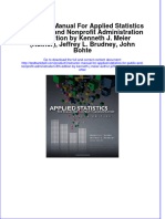 Instructor Manual For Applied Statistics For Public and Nonprofit Administration 8th Edition by Kenneth J. Meier (Author), Jeffrey L. Brudney, John Bohte Download PDF Full Chapter