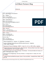 GBFS in Cement and Condrete