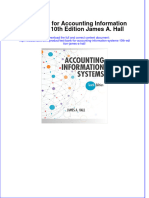 Test Bank For Accounting Information Systems 10th Edition James A. Hall Download PDF Full Chapter