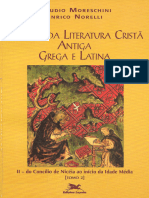 História Da Literatura Cristã Antiga Vol 2 Tomo 2