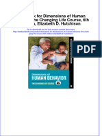 Test Bank For Dimensions of Human Behavior The Changing Life Course, 6th Edition, Elizabeth D. Hutchison Download PDF Full Chapter