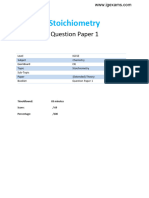 5.1 Stiochiometry QP IGCSE CIE Chemistry Extended Theory Paper