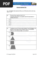 GATE Textile Engineering Fibre Science Paper 2021