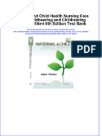 Maternal and Child Health Nursing Care of The Childbearing and Childrearing Family Pillitteri 6th Edition Test Bank Download PDF Full Chapter