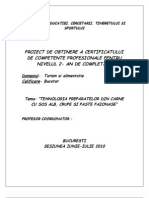 Tehnologia Preparatelor Din Carne Cu Sos Alb, Crupe Si Paste Faionase