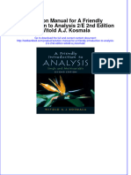 Solution Manual For A Friendly Introduction To Analysis 2/E 2nd Edition Witold A.J. Kosmala Download PDF Full Chapter